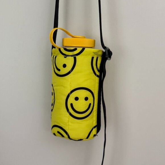 EUC Baggu Puffy Water Bottle Sling | Yellow Happy | O/S - Picture 1 of 11